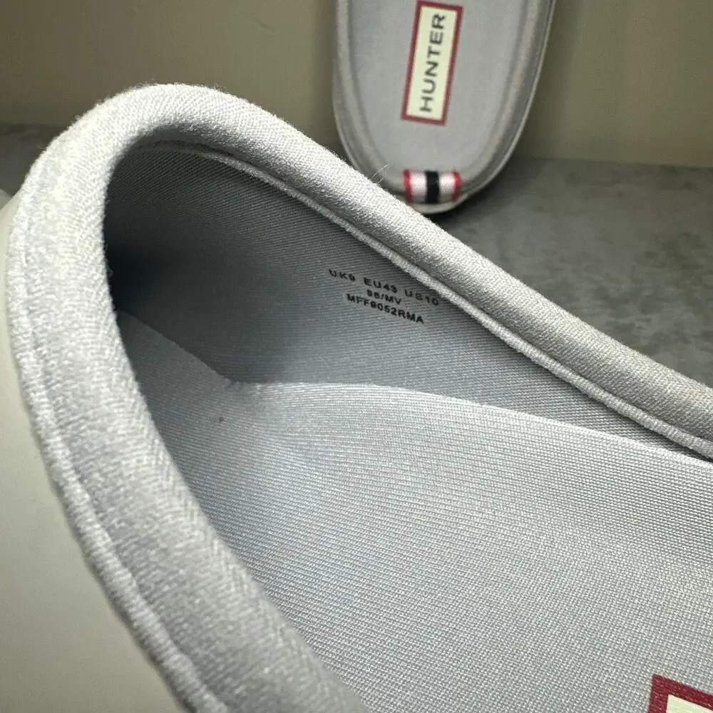 Hunter Mens Original Play Clog Mules Slip On Shoes, Color: Gray Size US 10/ UK 9